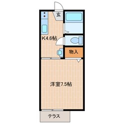 掛川駅 徒歩10分 1階の物件間取画像